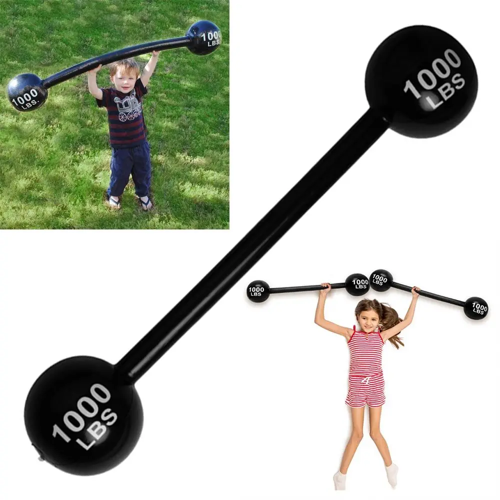 Creativity Inflatable PVC Party Event Game Props Decoration Inflatable Barbell Simulation Gym Fun Game Barbell Funny Toys