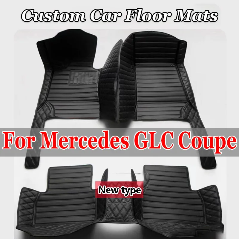 Custom Car Floor Mats for Mercedes GLC Coupe 2017-2022 Years Interior Details Car Accessories Carpet