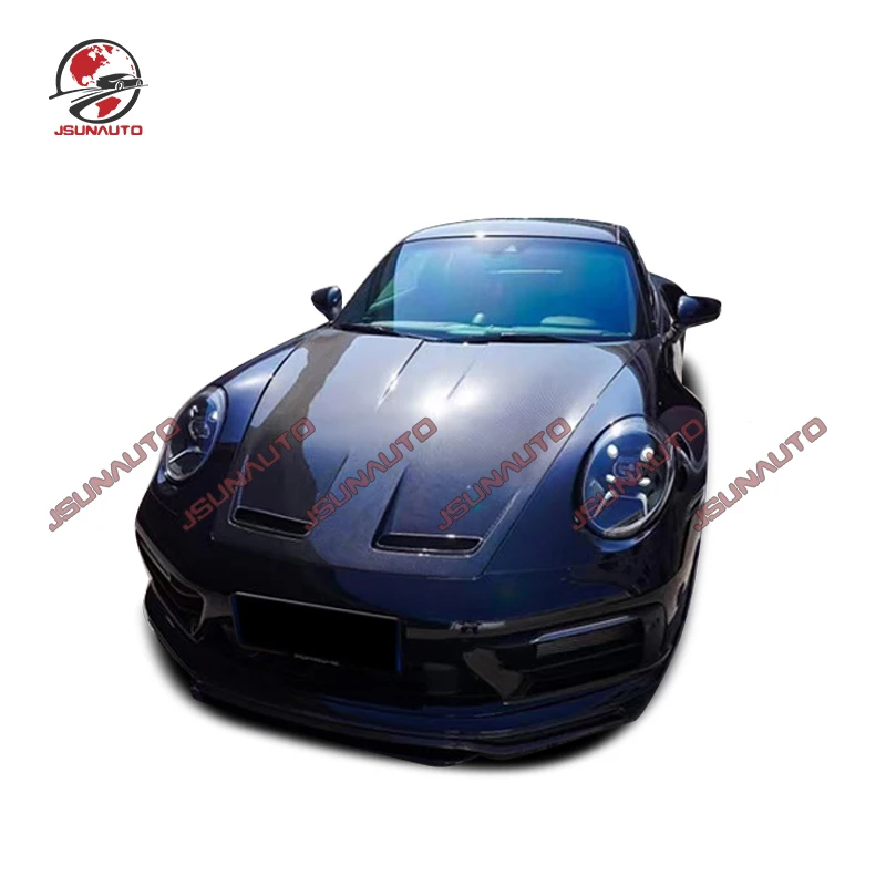 Real Carbon Fiber Body Kit For Porsche 911 992 2019-2022 GT3 Style Front Engine Cover Hood Bonnet For 992 Auto Modification