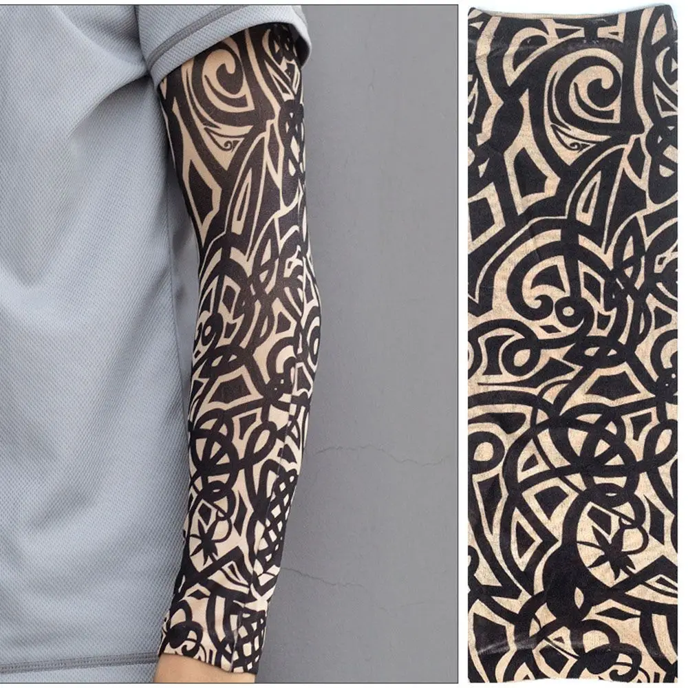 Ropa deportiva más cálida para deportes al aire libre, protección UV, cubierta para brazo de baloncesto, mangas para brazo de flores, mangas para brazo de tatuaje, protección solar, 1 Uds.