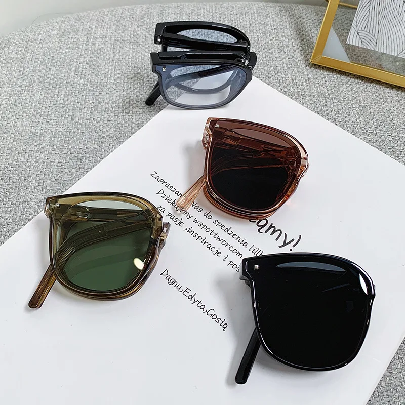 2026 New Folding Polarized Sunglasses Unisex Retro UV400 Anti-UV Portable Driving Outdoor Shades