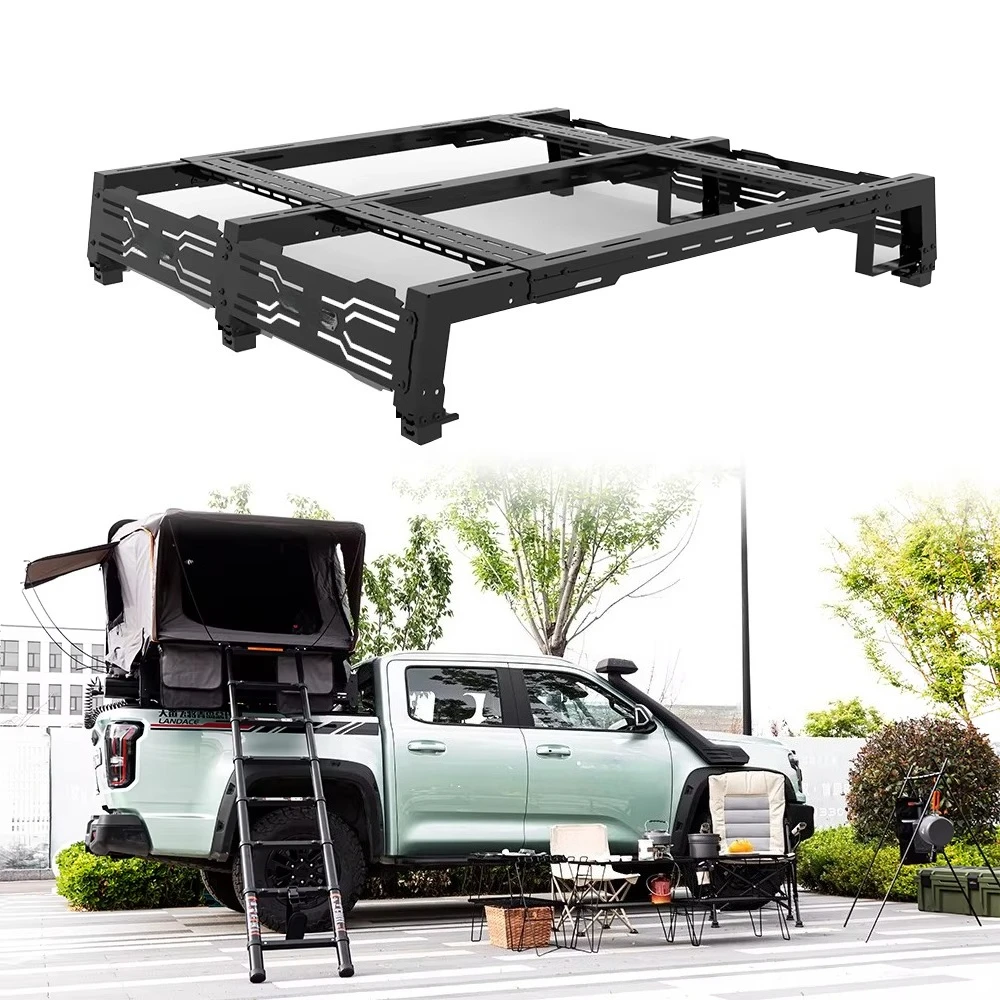 

Factory Directly Universal Aftermarket 4x4 Overland Truck Pickup Trunk Rack Universal Steel Cargo Rack UTE Tub Rackcustom