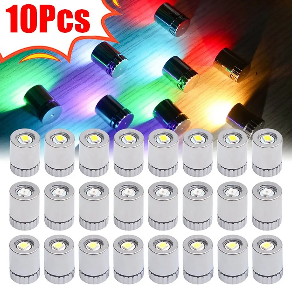 10Pcs New Small Mini LED Light Battery Powered Colorful Light Bulb Electronic Toys Accessories for Lantern Wick Base