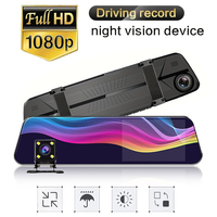 Dash Cam Rear View Mirror Camera Dual Lens 1080P Video Black Box Car DVR Dash Camera Loop Recording car accessories