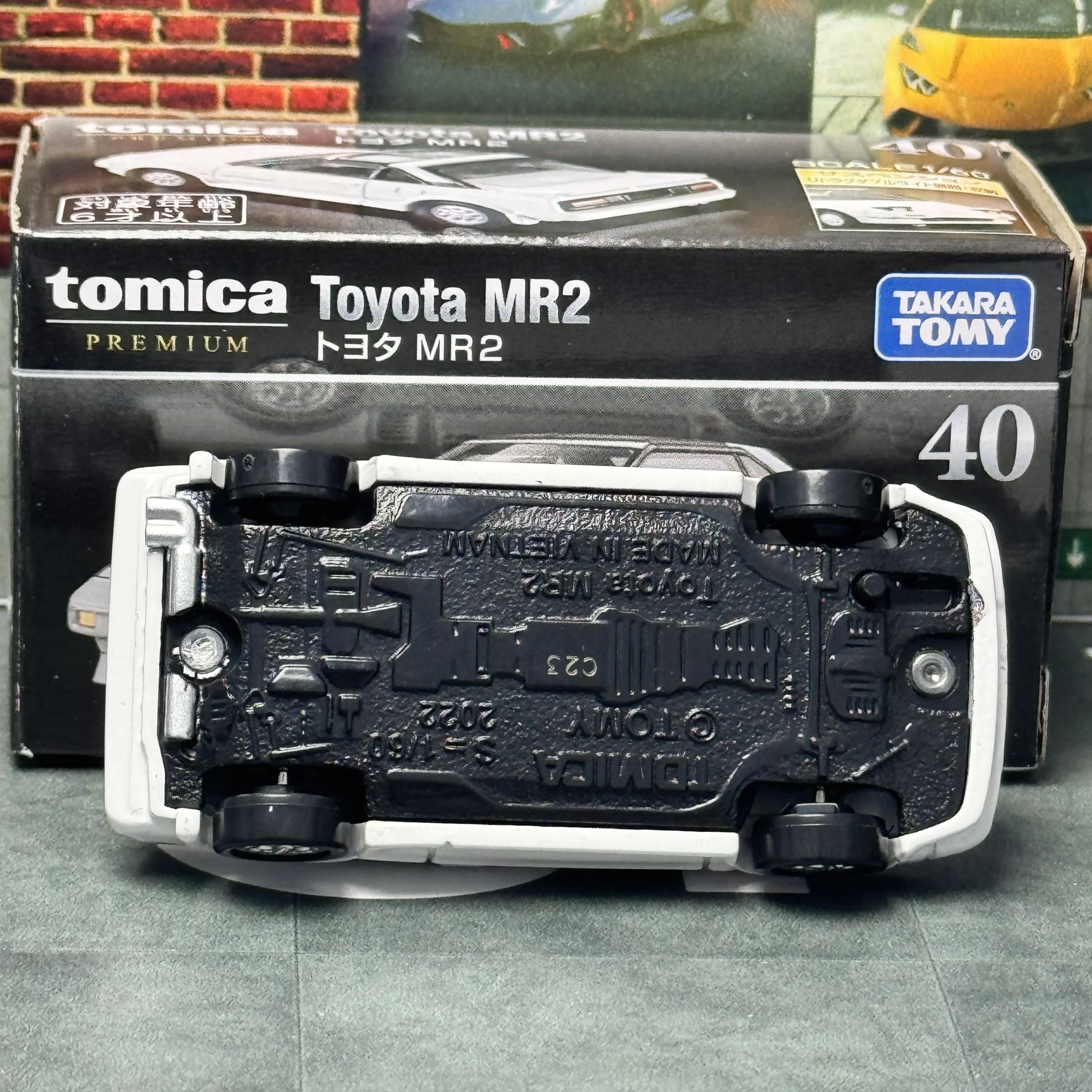 Takara Tomy Tomica Premium 40 Toyota MR2 fundición aleación estática coche vehículo Diecast Metal modo colección exhibición niño juguete para regalo