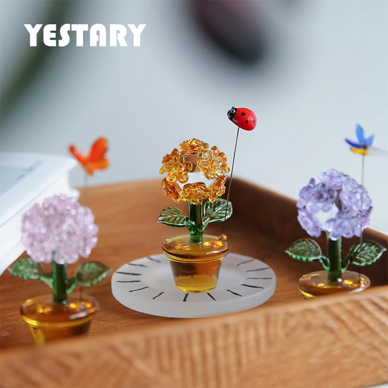 

YESTARY 1/6 BJD Dollhouse Hydrangea Series Miniature Decorations Micro Landscape For 1/4 Blythe Doll Accessories Miniature Items