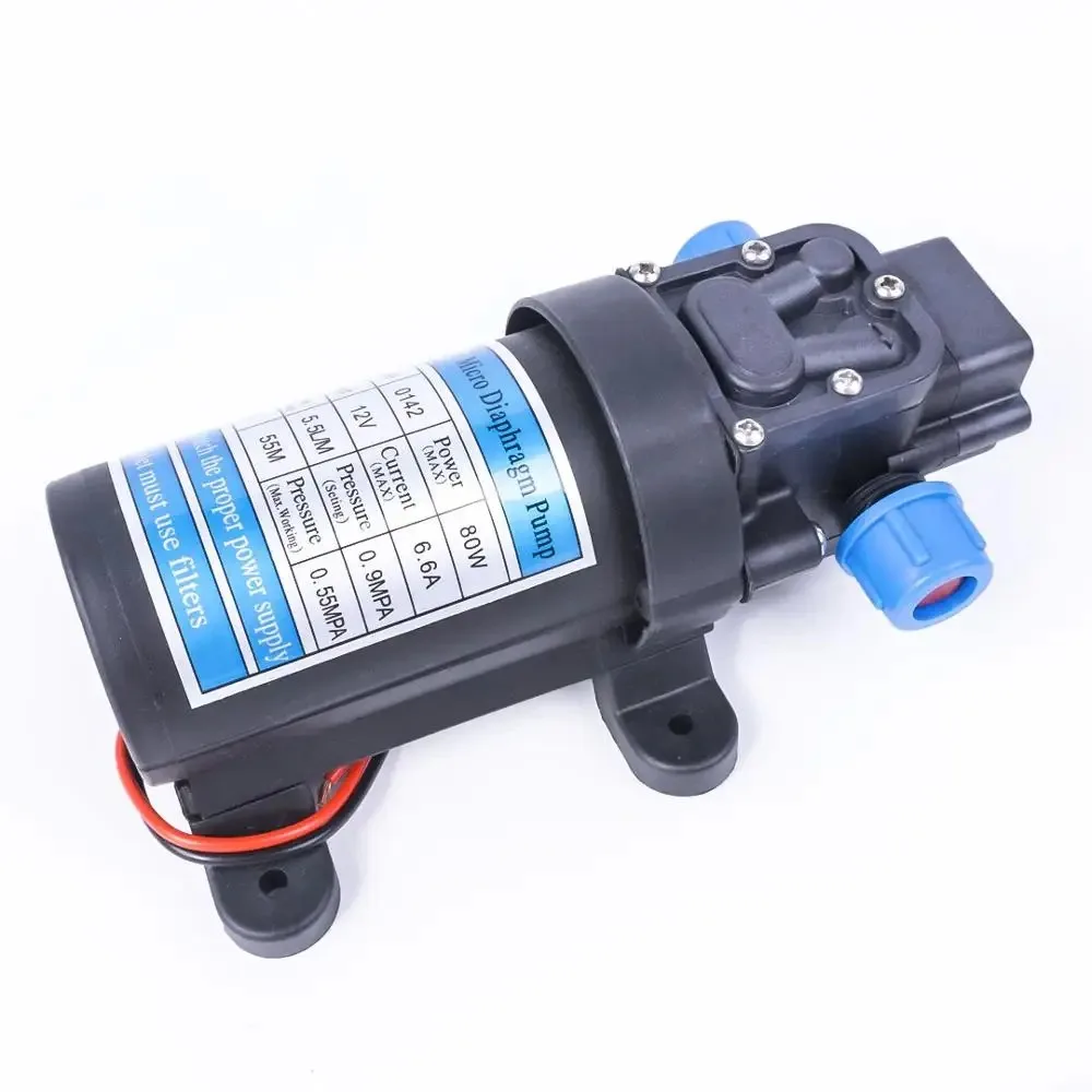 80W Electric Diaphragm Pump Self-Priming Pressure Booster Pump with Backflow Control Suitable for Home Garden and Car Wash Use