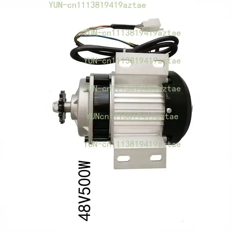 DC 24V 48V 60V Brushless Electric Motor 500W 1000W for Mower Grass Feeder Equipment with Pulley System