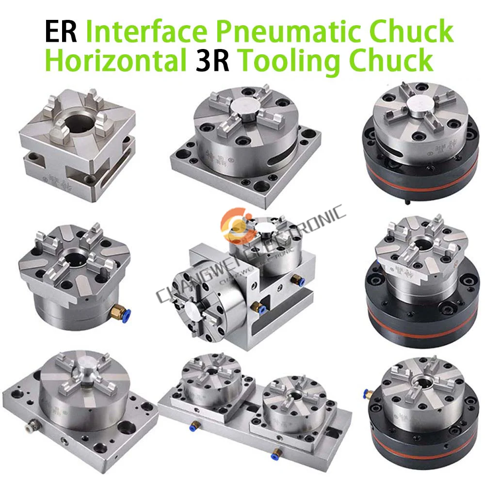 Precision CNC Carving Small Copper male manual chuck D56-60mm Square Electrode Holder for EDM Spark Machines ER And 3R Interface