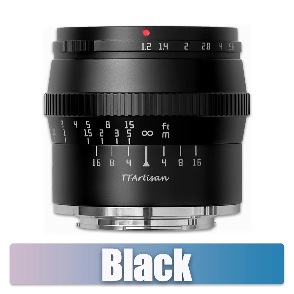 TTARTISAN APS-C Frame 17mm F1.4 35mm F1.4 50mm F1.2 Portretlens voor Camera Studiofotografie Sony E Fujifilm X Nikon Z Mount