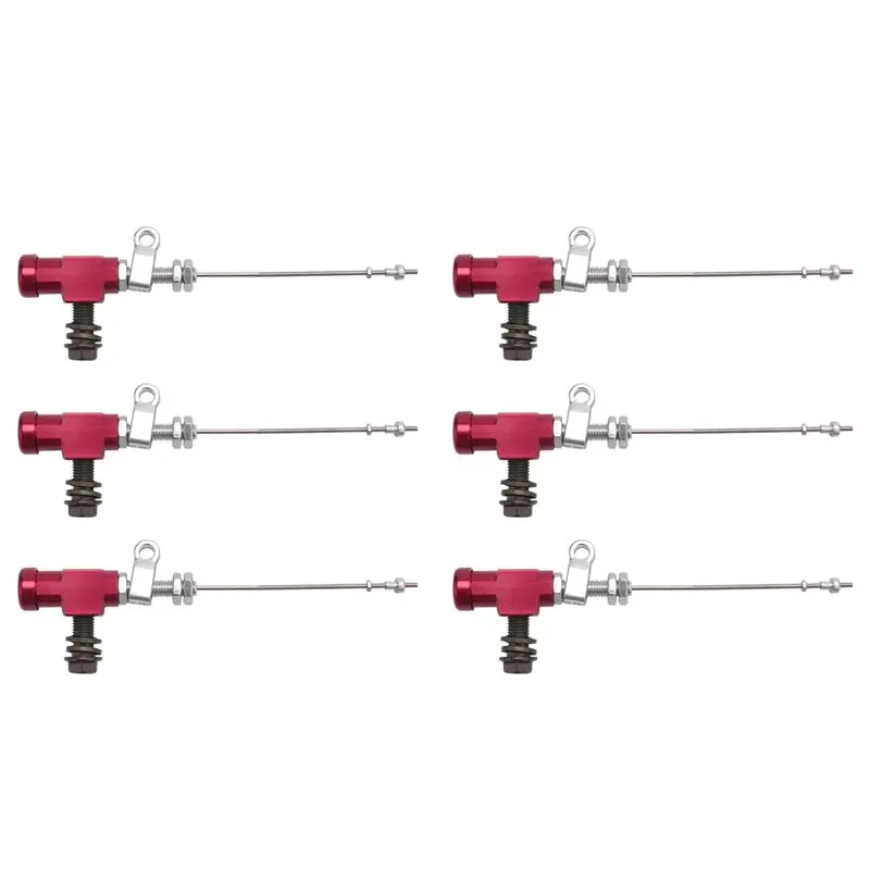 AU28-6X Motorcycle Hydraulic Clutch Master Cylinder Rod Brake Pump M10x1.25Mm Aluminum Red