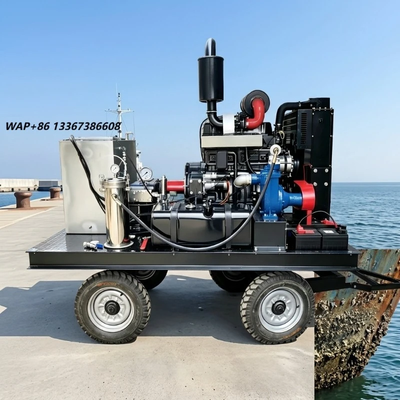New Ultra High Pressure 1000bar 15000PSI Heavy Duty Water Jetting Machine 20L/min Marine Cleaning Ship Hull Paint