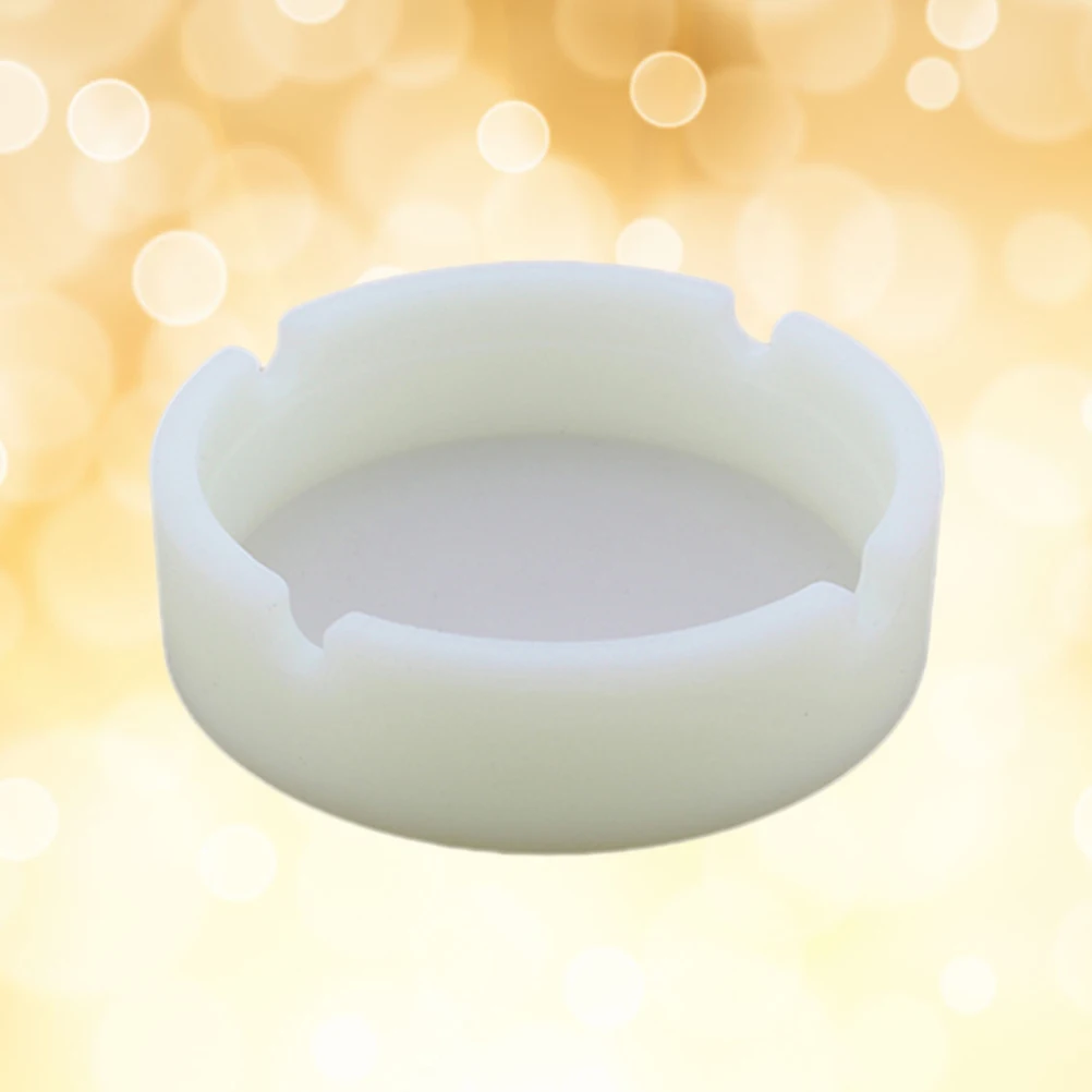 

Luminous Ashtray Cigar Holder Silicone Heat Resistant Container Round