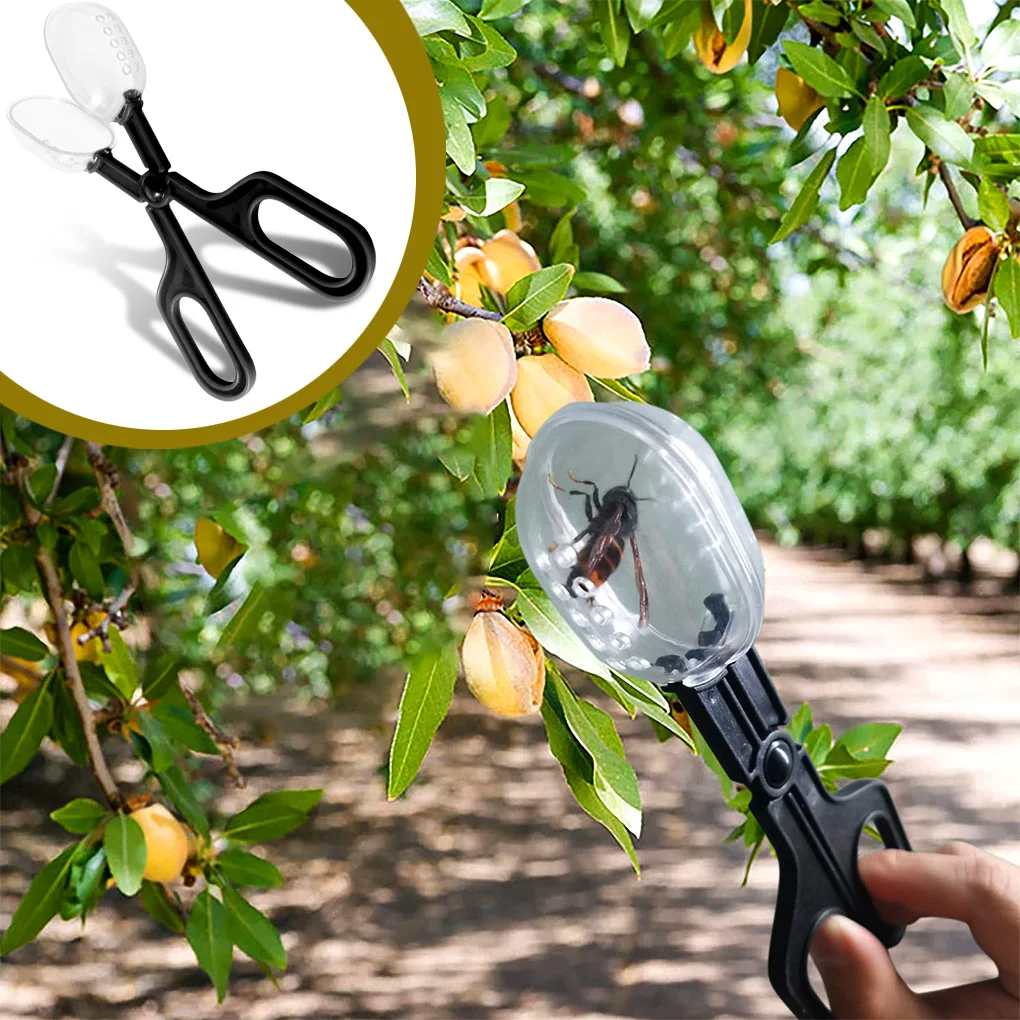 Portable Transparent Insect Catcher Scissor Indoor Outdoor Kids Fish Tank Bug Scooper Clamp Tong Tweezer Biology Study Supplies