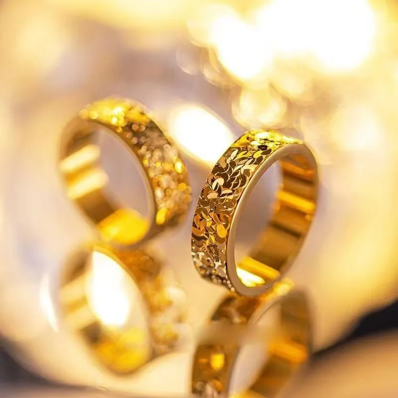 

Women Luxury Sand Gold Ice Crack Bracelet Solid Cuff Bangle Imitation Gold Advanced Daily Wear Wedding Party Jewelry Wholesale