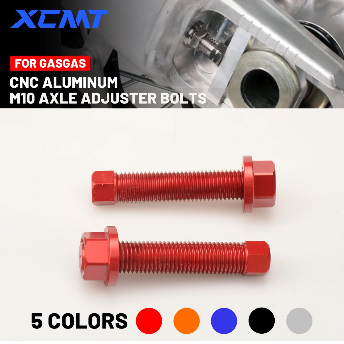 

Motorcycle Rear Axle Blocks Chain Adjuster Bolt For GasGas EX EC MC 125-300 EXF ECF MCF 250-450 ES 700 SM 700 Accessories