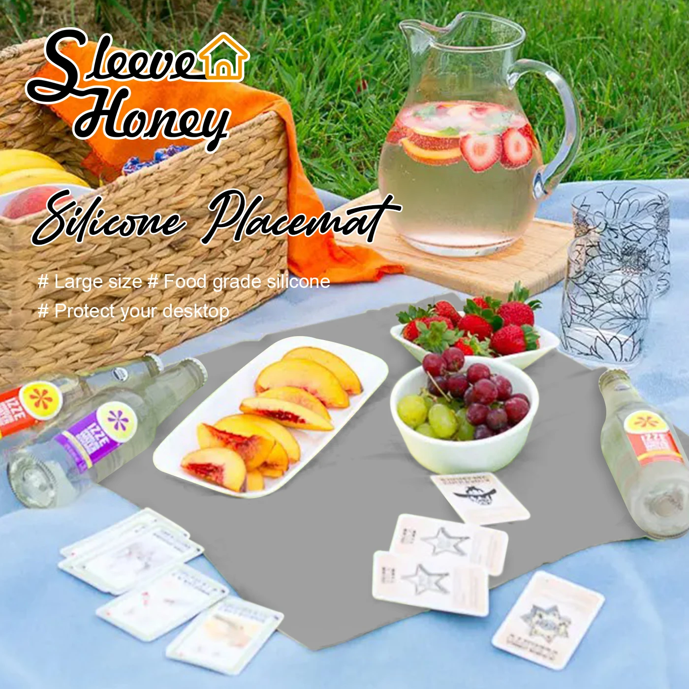 

Slicone Mat Kitchen Placemat Table Decoration Coasters Hot Pad Mat Microwave Oven Placemats Dining Drying Dishes Table Placemat