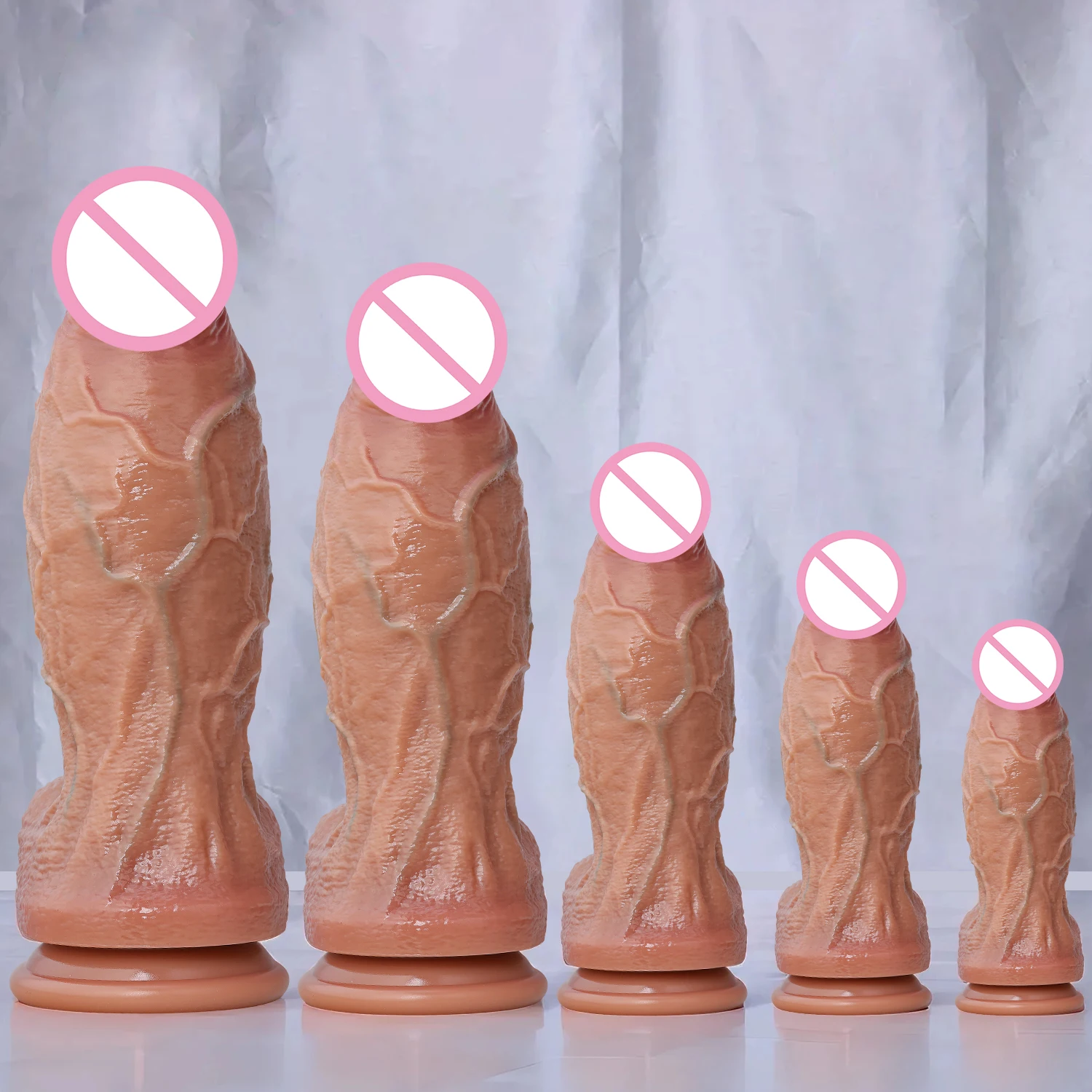 Realistic Silicone Dildo with Suction Cup Anal Plug Penis Lesbian Adult Sex Toys Huge Dildos for Women Rubber Cock Dick Gode 18+ image 6