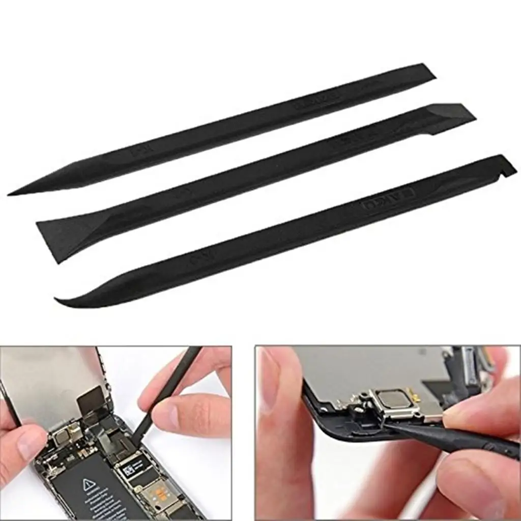 4-6Pack Anti-Statische Nylon Spudger Metalen Pry Bar Open Reparatie Tools Voor Telefoons