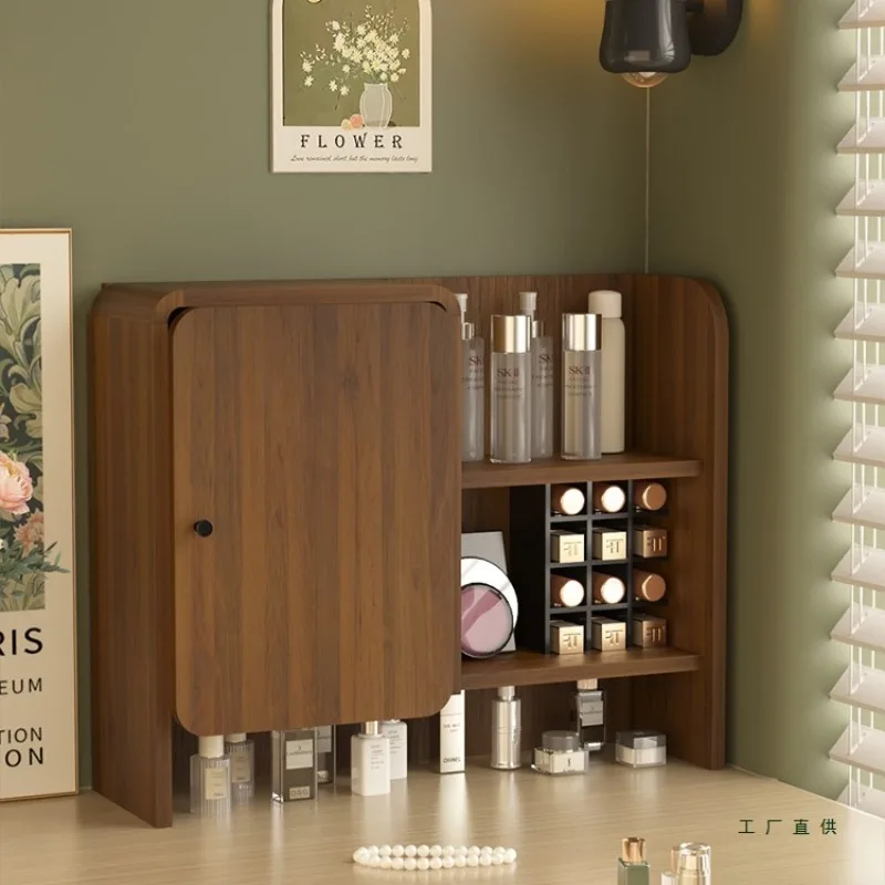 

Dresser Shelf Table Cosmetics Storage Box Makeup Mirror Storage Box