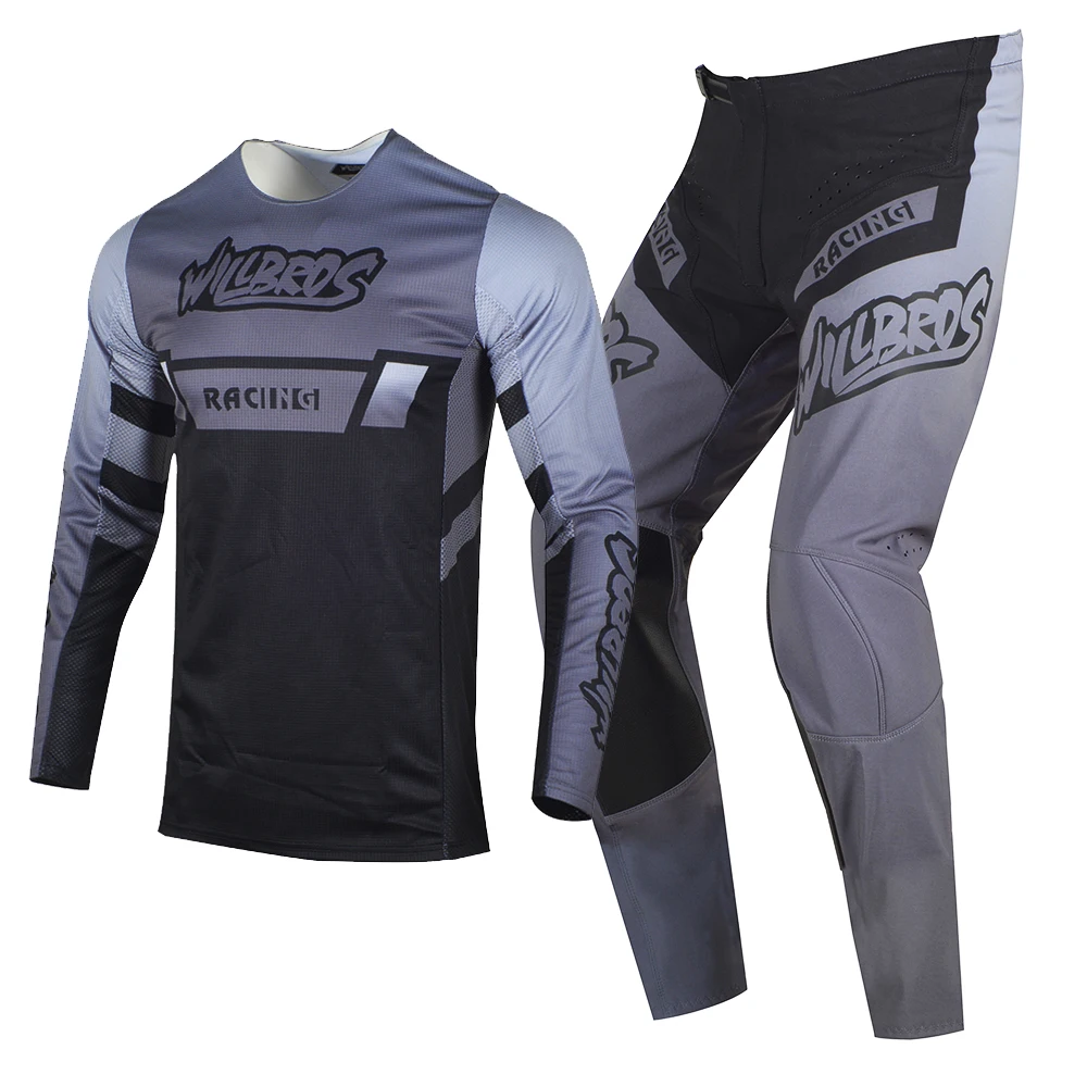 

Willbros MX Jersey and Pants Combo Motocross Gear Set Dirt Bike Offroad Enduro Moto MTB ATV Suit