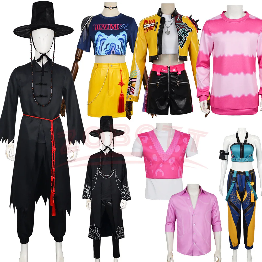 

Saja Boys Baby Cosplay Costume HUNTR/X KPOP Demon Hunters Zoey Rumi Mira Cosplay Costume Demon Hunter Of Kpop Halloween Clothing