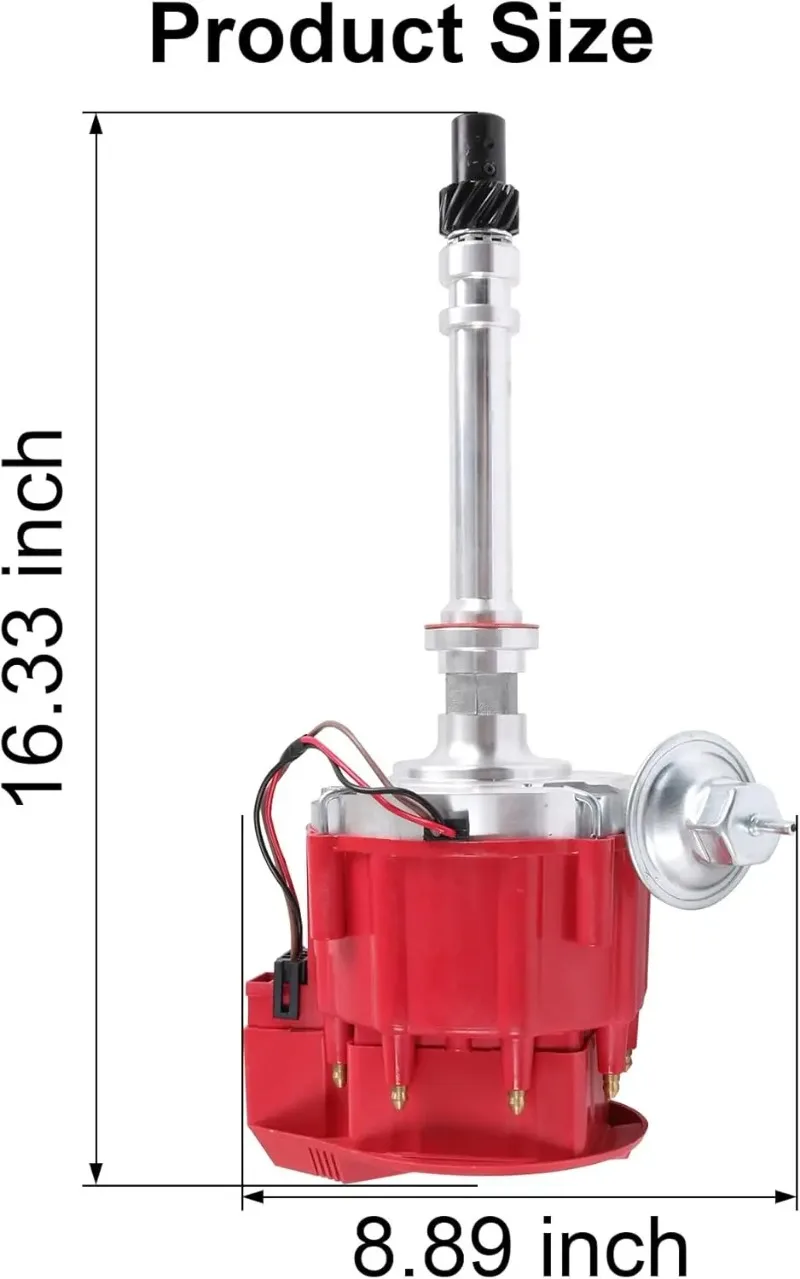 HEI موزع الإشعال الإلكتروني 65K لفائف بديلة لشيفي SBC BBC 305 350 454 5.0L 5.7L 7.4L 8.2L V8 Red Super Cap · Hot