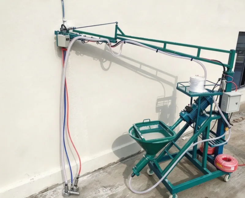 High Performance GRC Concrete Spraying Pump Fast Delivery 50m Hose For Artificial Rock Sculpture Coating