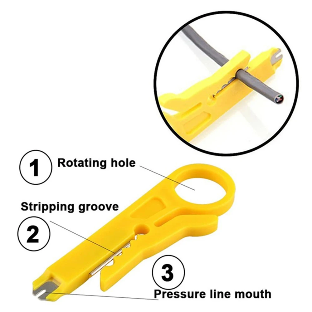 Tragbare Mini Abisolierzange Messer Crimper Zange Crimpen Werkzeug Kabel Abisolieren Draht Cutter Multi Werkzeuge Cut Linie Tasche Multitool