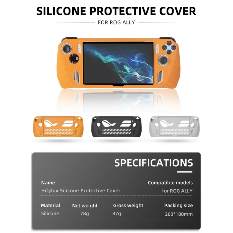 Full Protective Case Sleeve For RogAlly Silicone Game Console Case Housing Dropship