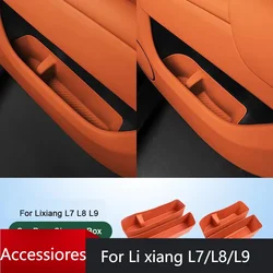 New model For Li Lixiang L7 L8 L9 2022 2023 2024 Silicone Car Inner Door Storage Box  Organizer Fit Car Door Pocket Slot Pad