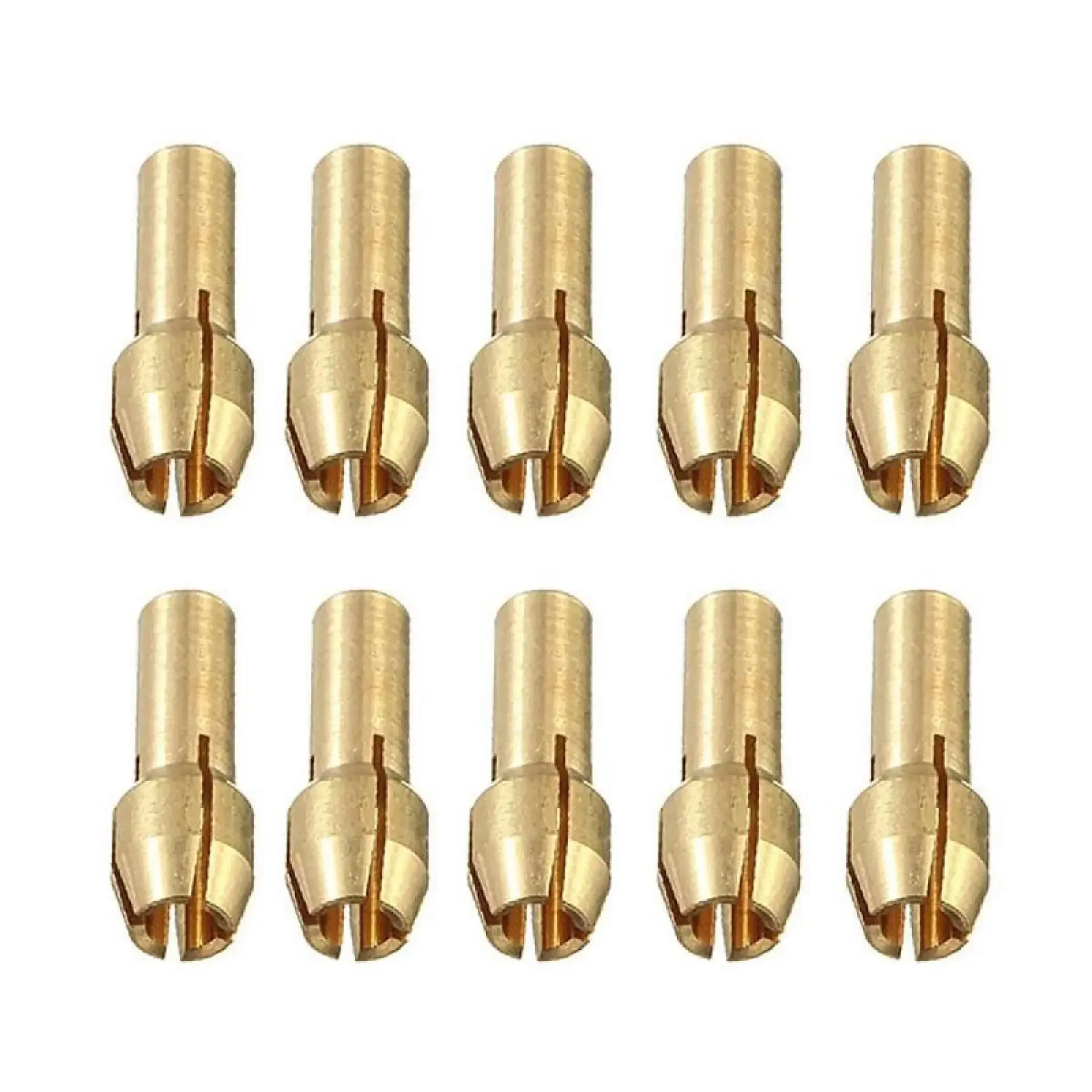 10/11PCS/lot Mini Drill Brass Collet Chuck for Dremel Rotary Tool 0.5-3.2mm Brass and Nut for Dremel Accessories Set