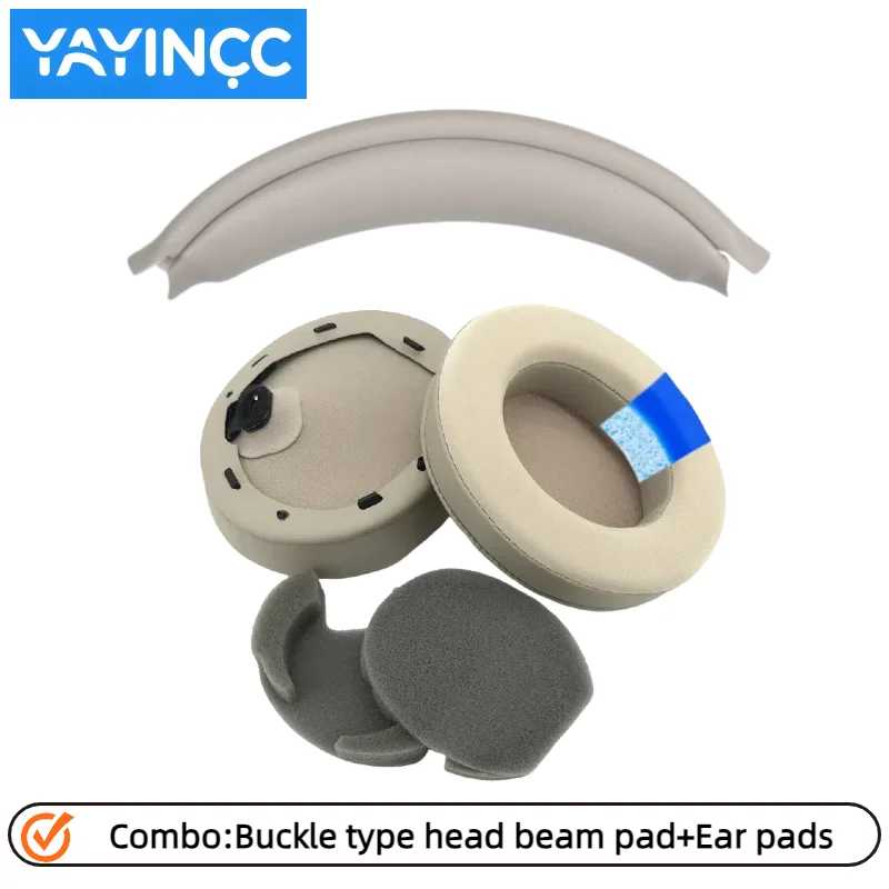 YAYINCC Ersatz-Ohrpolster zum Aufstecken/Protein-Skin-Memory-Schaumstoff-Ohrpolster für Sony WH-1000XM4 Headset Einfach zu installieren – Detail 7