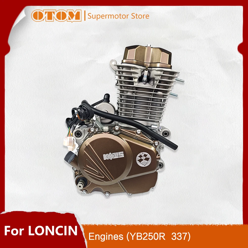 OTOM Motorcycle Engine Assembly For LONCIN YB250R 166FMM 4-stroke Air-cooling Engine Off-road Pit Dirt Bikes KEWS Motorbike Part