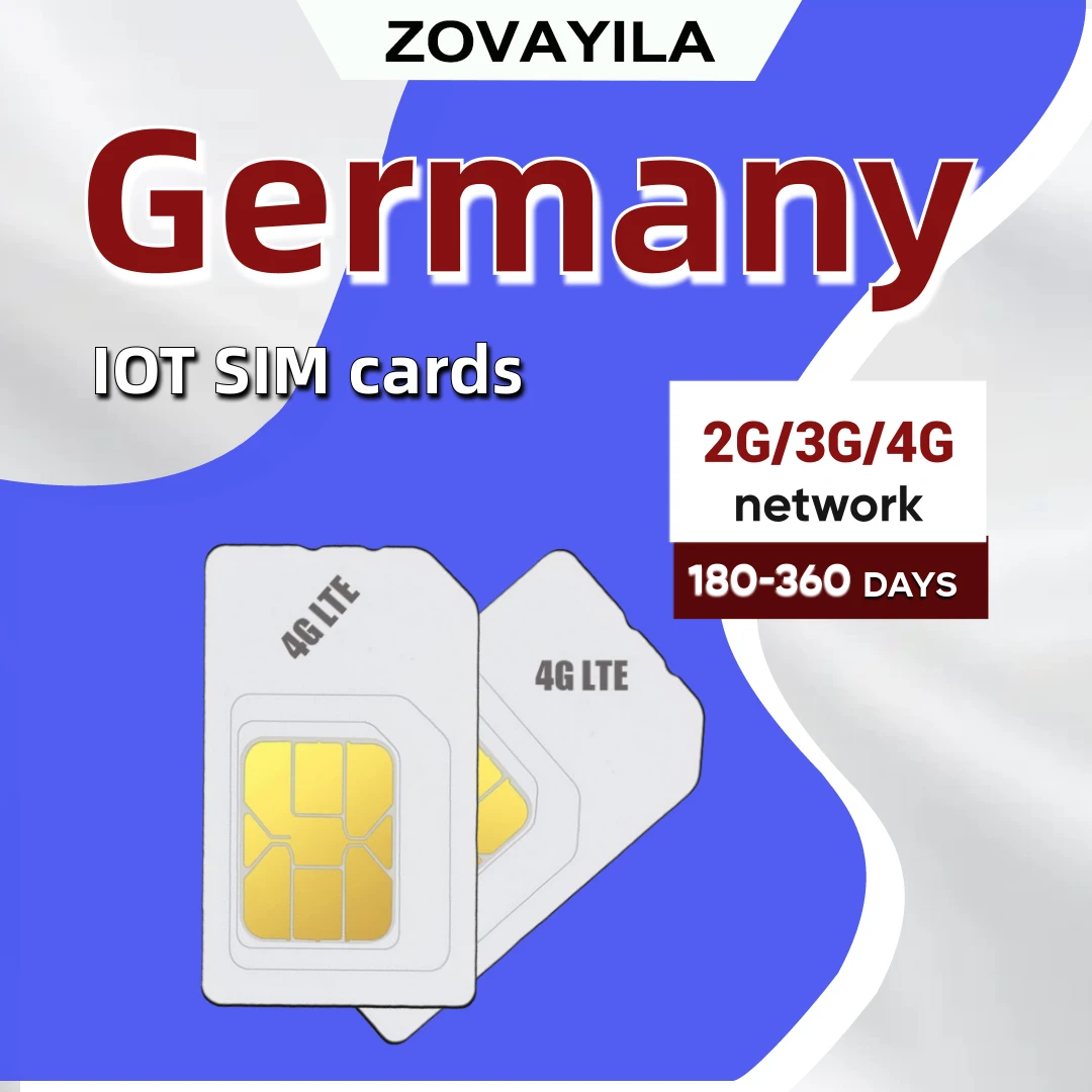 SIM card 4G Germany 500MB roaming data civilian fleet wireless intercom G510/S200/T56 car intercom European universal