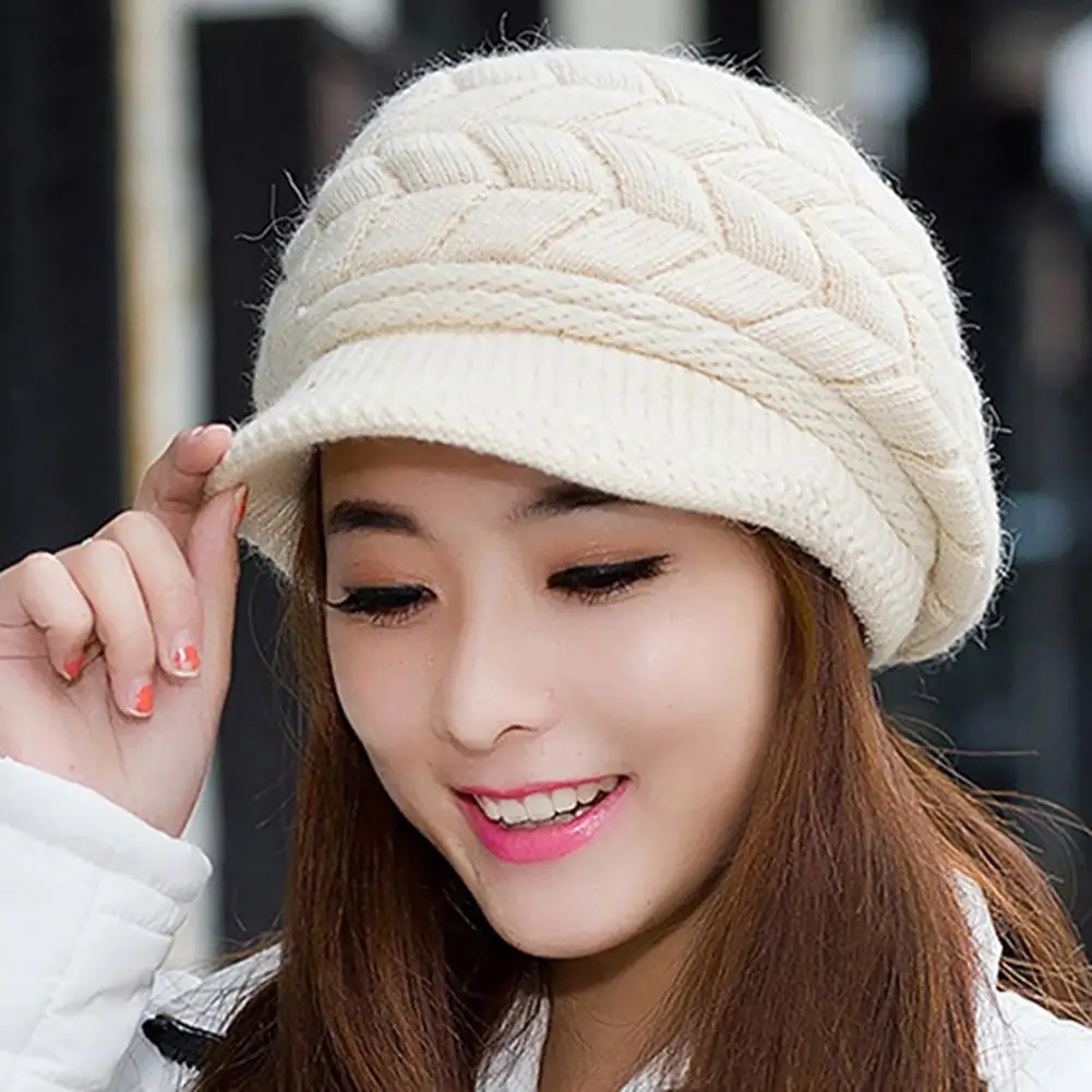 Winter Beanies Knit Women\'s Hat Winter Hats For Women Ladies Beanie Girls Skullies Caps Bonnet Femme Snapback Wool Warm Hat