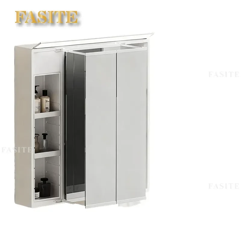 For Wall Mounted Smart Bathroom Mirror Cabinet Multi Function Disinfection Storage Integrated Toilet Vanity Unit Space Saving