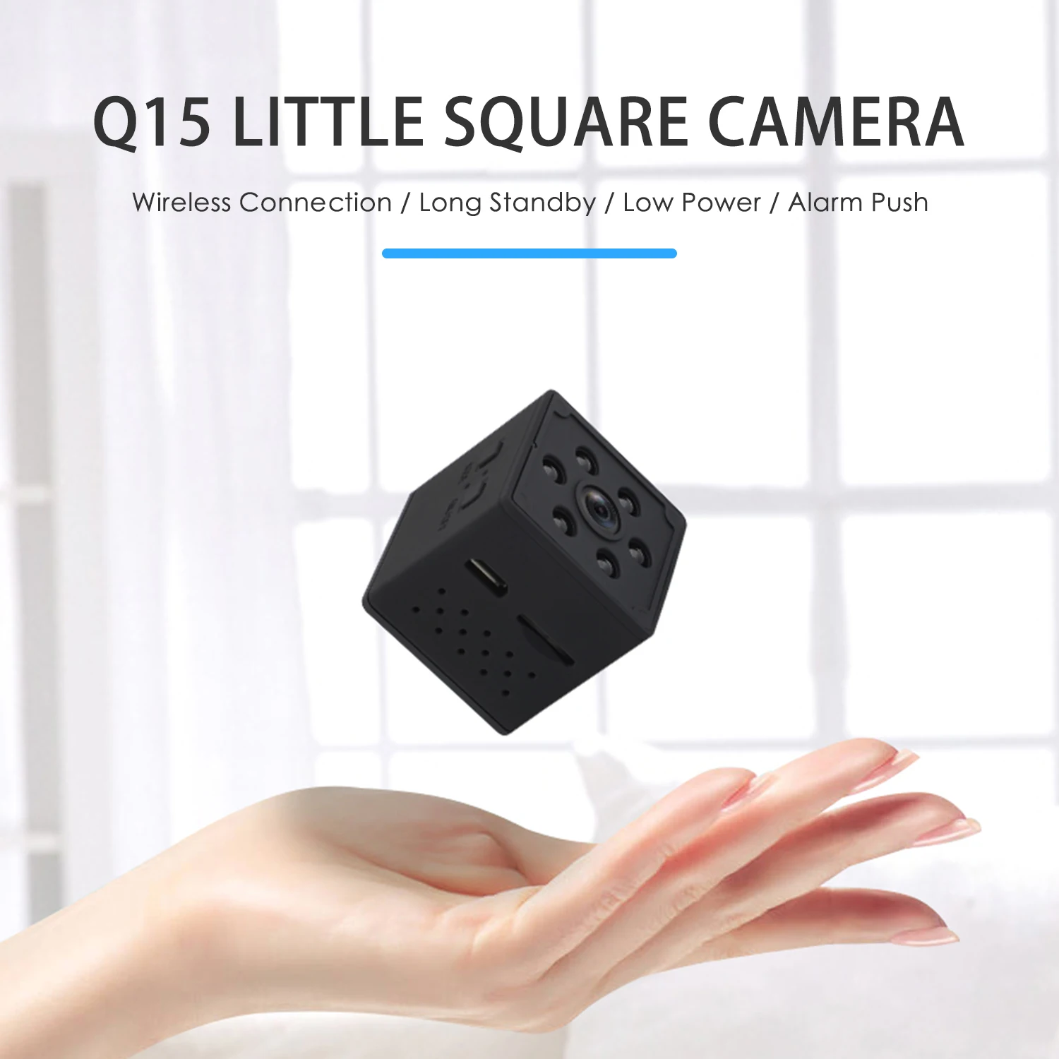 

Q15 1080P 4K WiFi Mini Camera 1100mAh HD Wide-angle Smart Home Wireless WIFI Security Protection USB IP Cam Outdoor Sports New