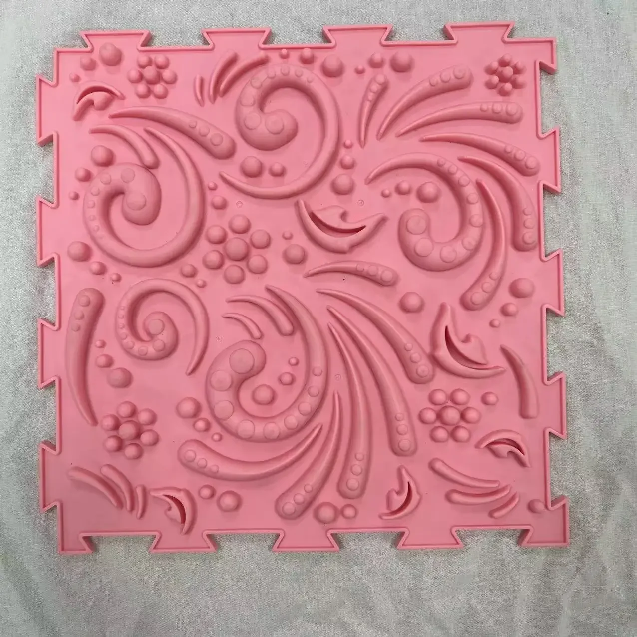 لعبة ألغاز TPE ثلاثية الأبعاد ناعمة متعددة الوظائف للأطفال والأطفال الصغار وسادة تدريب التكامل الحسي