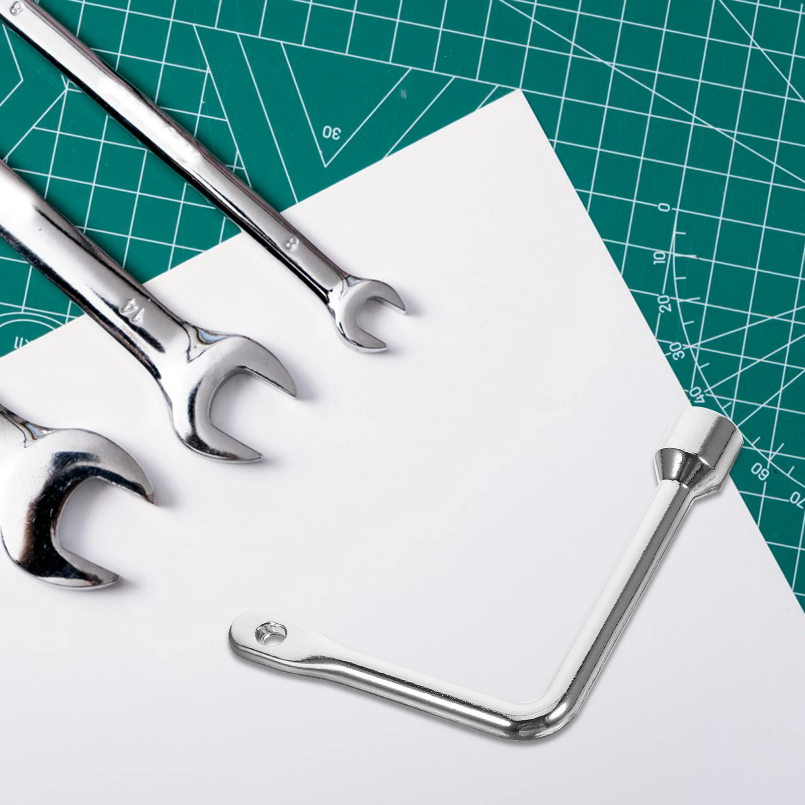 

Triangle Spanner Key Elevator Utility Wrench Water Meter Fireplace Valve Key Tool Electric Cabinet Multifunctional