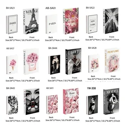 Fashion Luxury Fake Books for Decoration Simulation Book Storage Box Coffee Table Villa Hotel Shop Home Decorative Shooting Prop