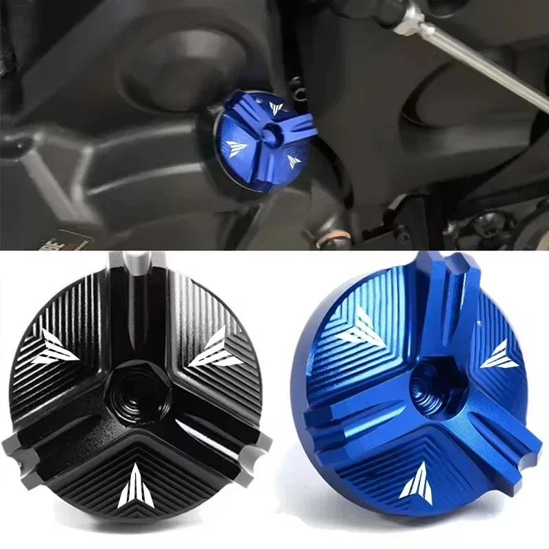 For YAMAHA MT07 MT 01 03 07 10 25 MT03 MT-07 MT10 MT25 Fazer Motorcycle CNC Engine Oil Filler Cup Plug Cover Cap Screw