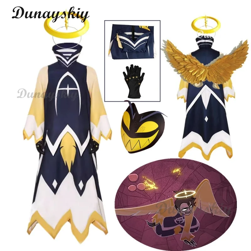 

NEW Adam Cosplay Men Role Costume Anime Cartoon Hotel Disguise Outfits Boys Dress Gloves Full Set Clothing Male Halloween Suit