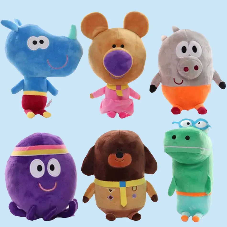 

1-6 шт., плюшевые игрушки Hey Duggee Hi Dodge, плюшевая кукла Archie для детского сада, подушка в подарок