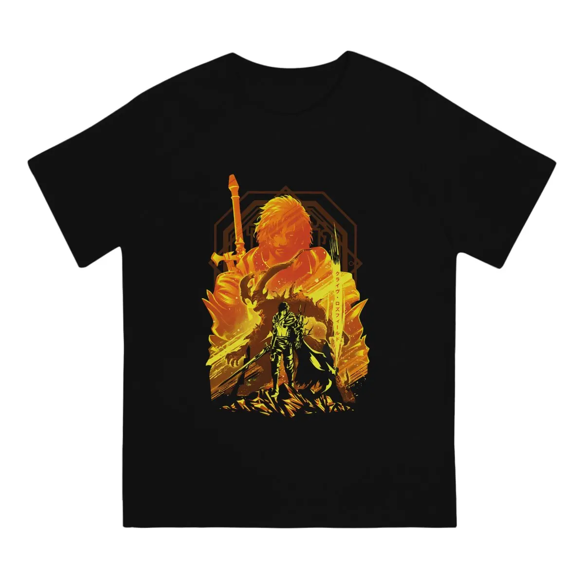 Final Fantasy Man TShirt Ifrit Fashion T Shirt Original Streetwear New Trend