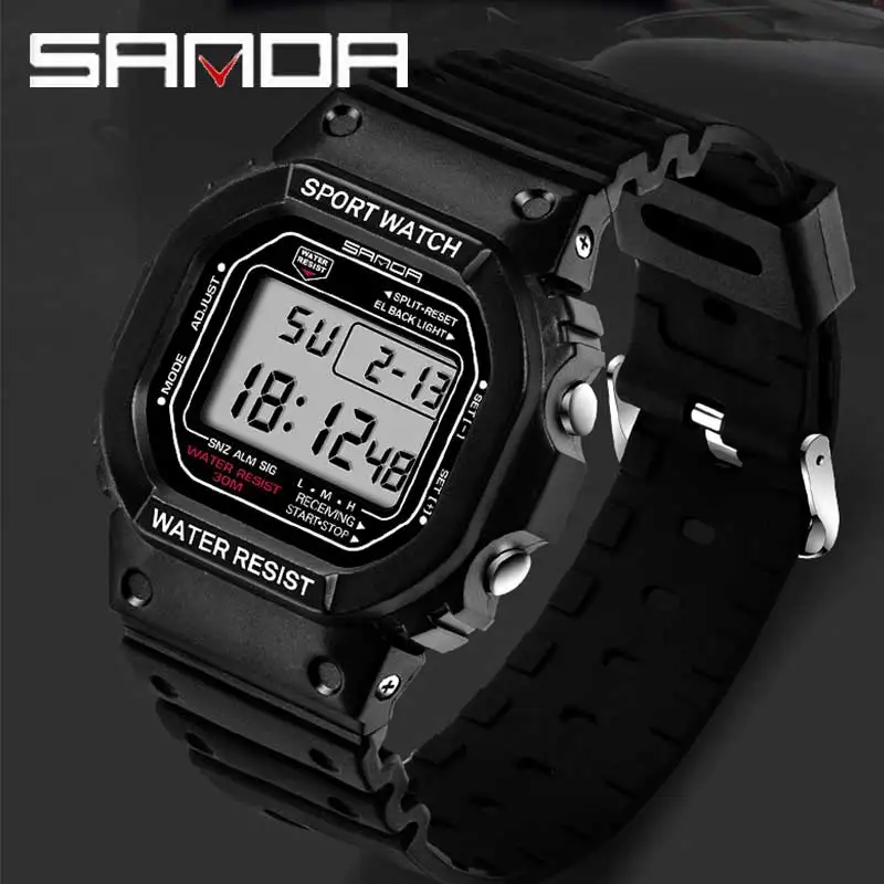 Digital Sports G Stopwatch Watches LED Military Girl