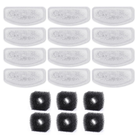 NEW 12PCS Replacement Filters for D60/D30 Automatic Pet Fountain Carbon Cat Water Fountain Filters for 67oz/2L