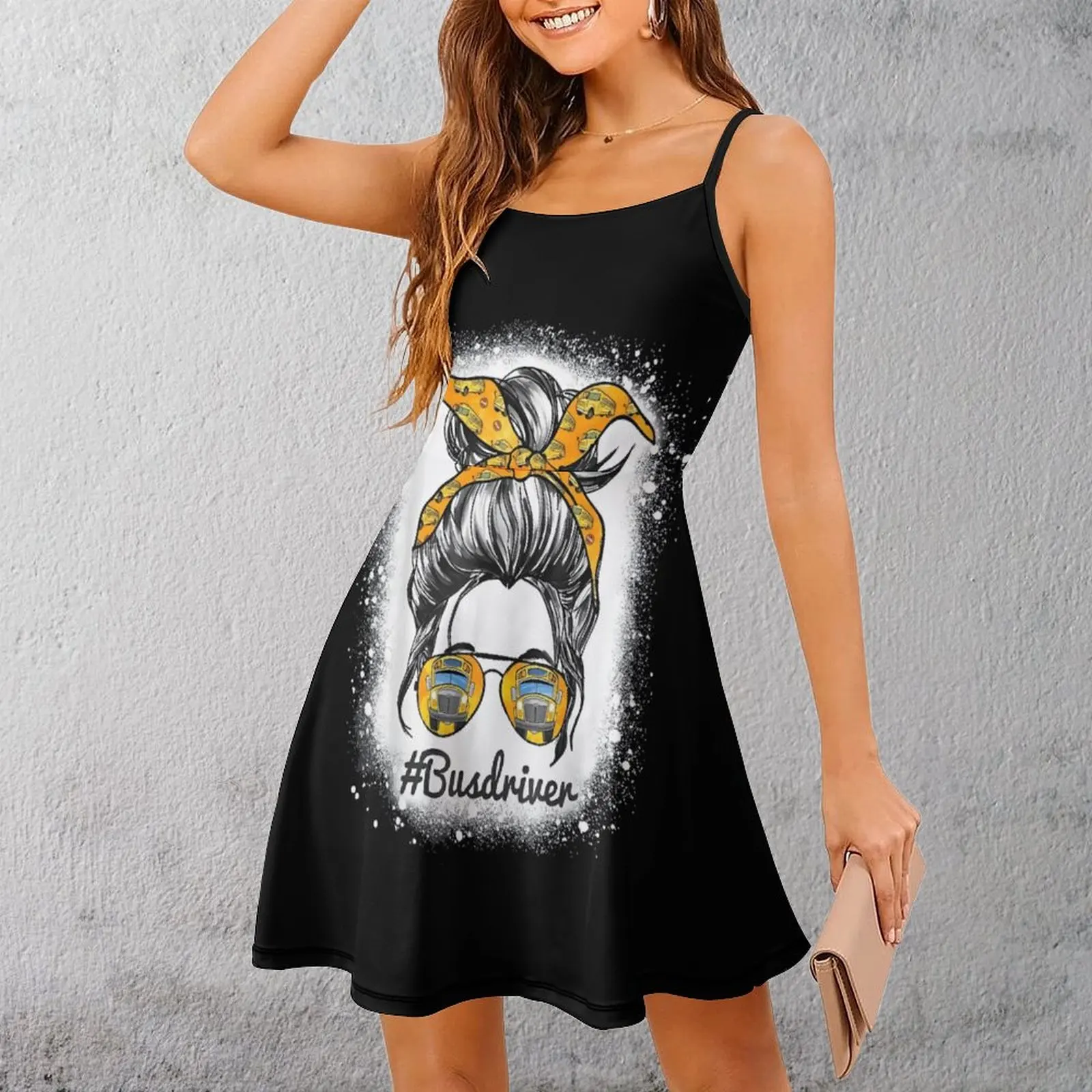 

Экзотические солнцезащитные очки для водителя автобуса, бандана, женское платье на бретельках, крутые клубные женские платья, платье на подтяжках, высокое качество