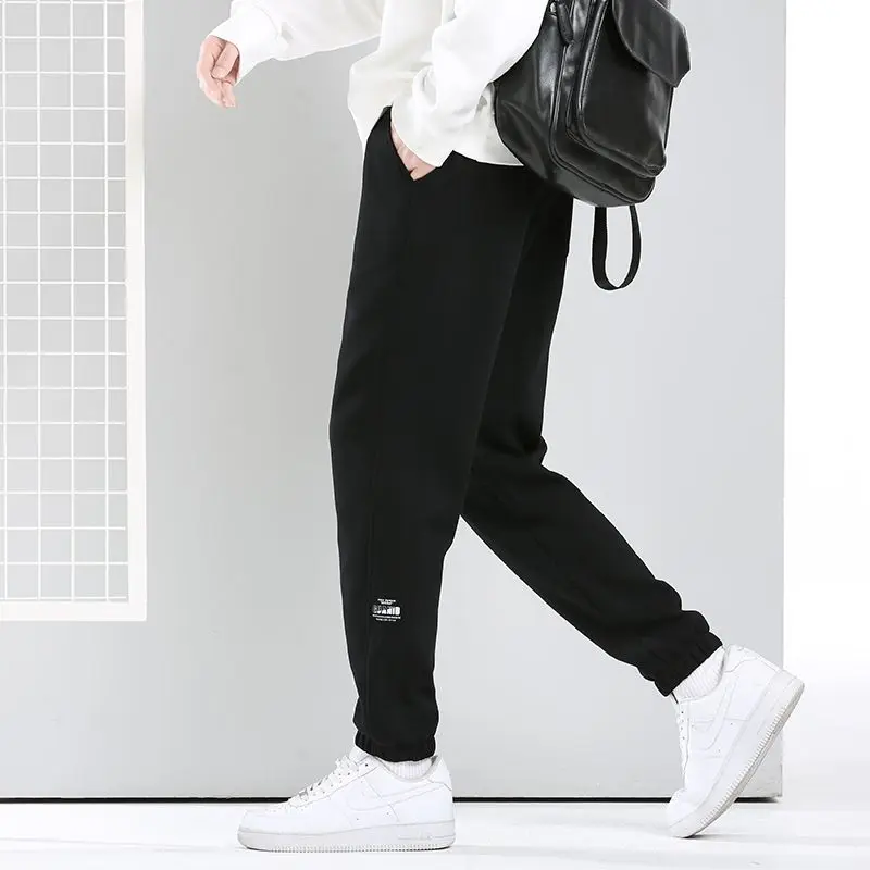 メンズトレンディナインクロストップスポーツスリーパーピュアコットンカジュアルパンツ