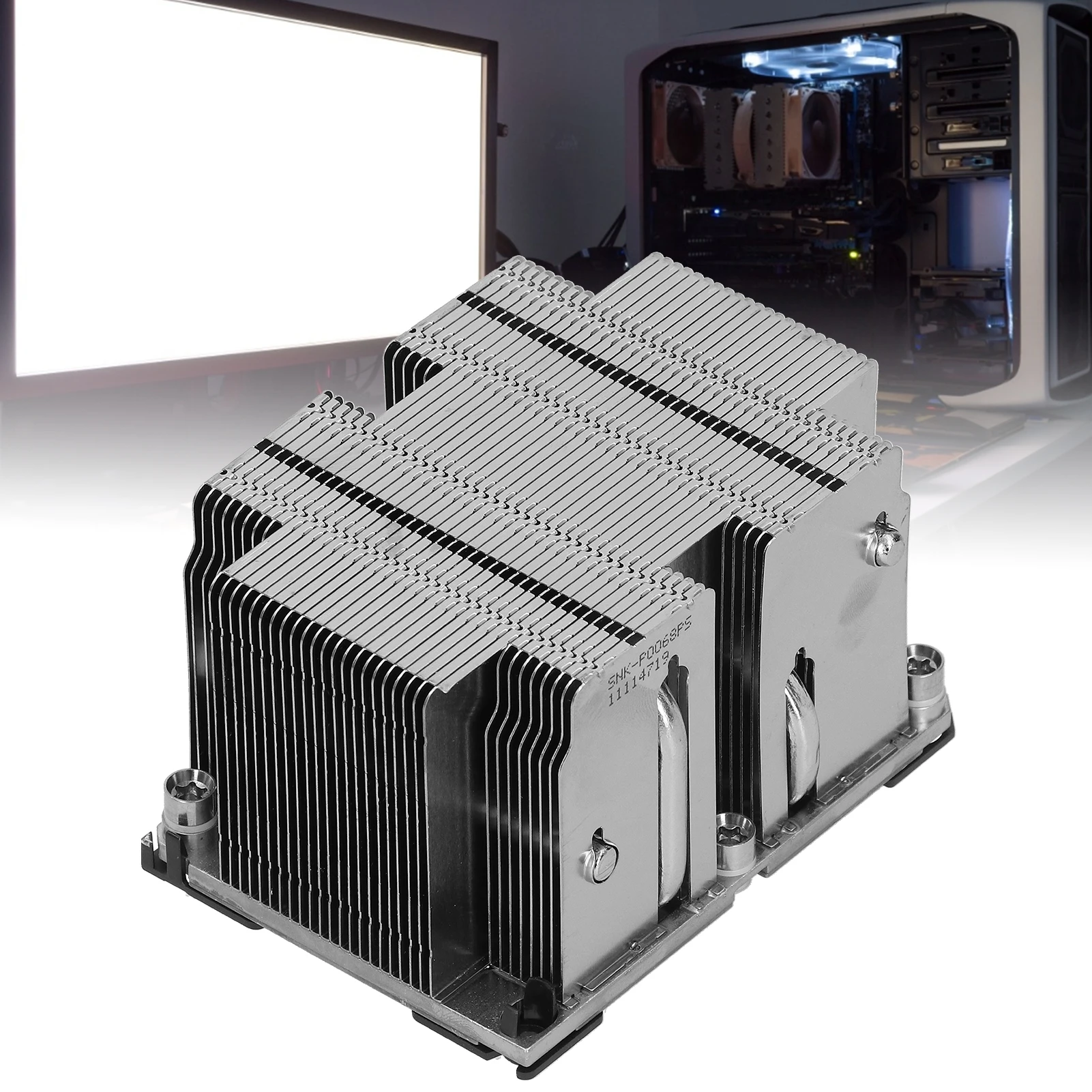 

Аксессуары для охлаждения процессоров США: Компьютерный радиатор SNK-P0068PS для LGA 3647-0 2U UP X11 Purley